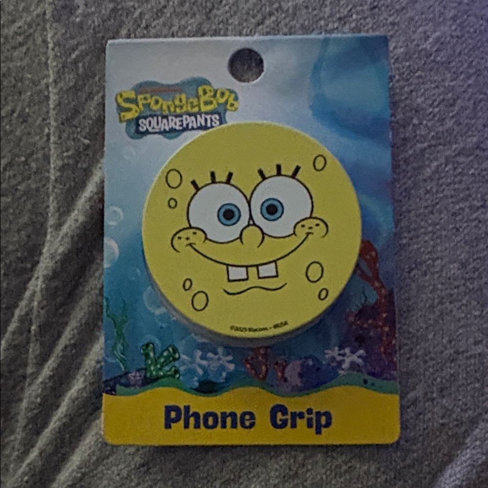 SpongeBob SquarePants Yellow Phone Grip pop socket Accessory